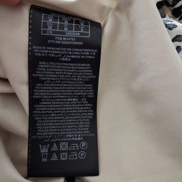 Guess Sexy Leopard Print Mini Spring Size M Dress Pockets Mobwife Y2K Pretty - Picture 7 of 8